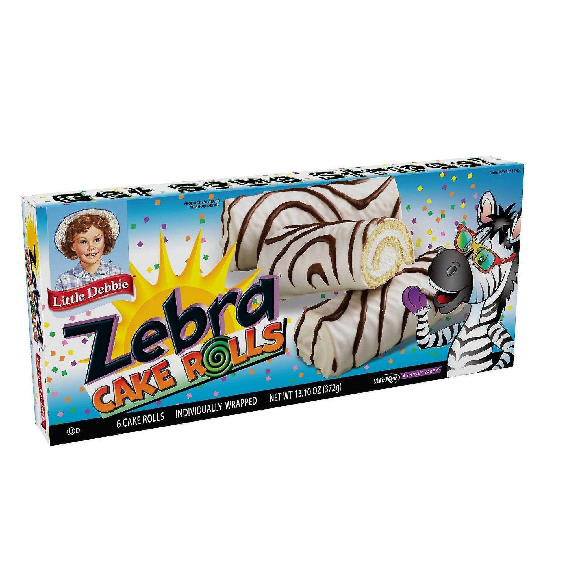 Little Debbie Zebra Cake Rolls, 6 Ea