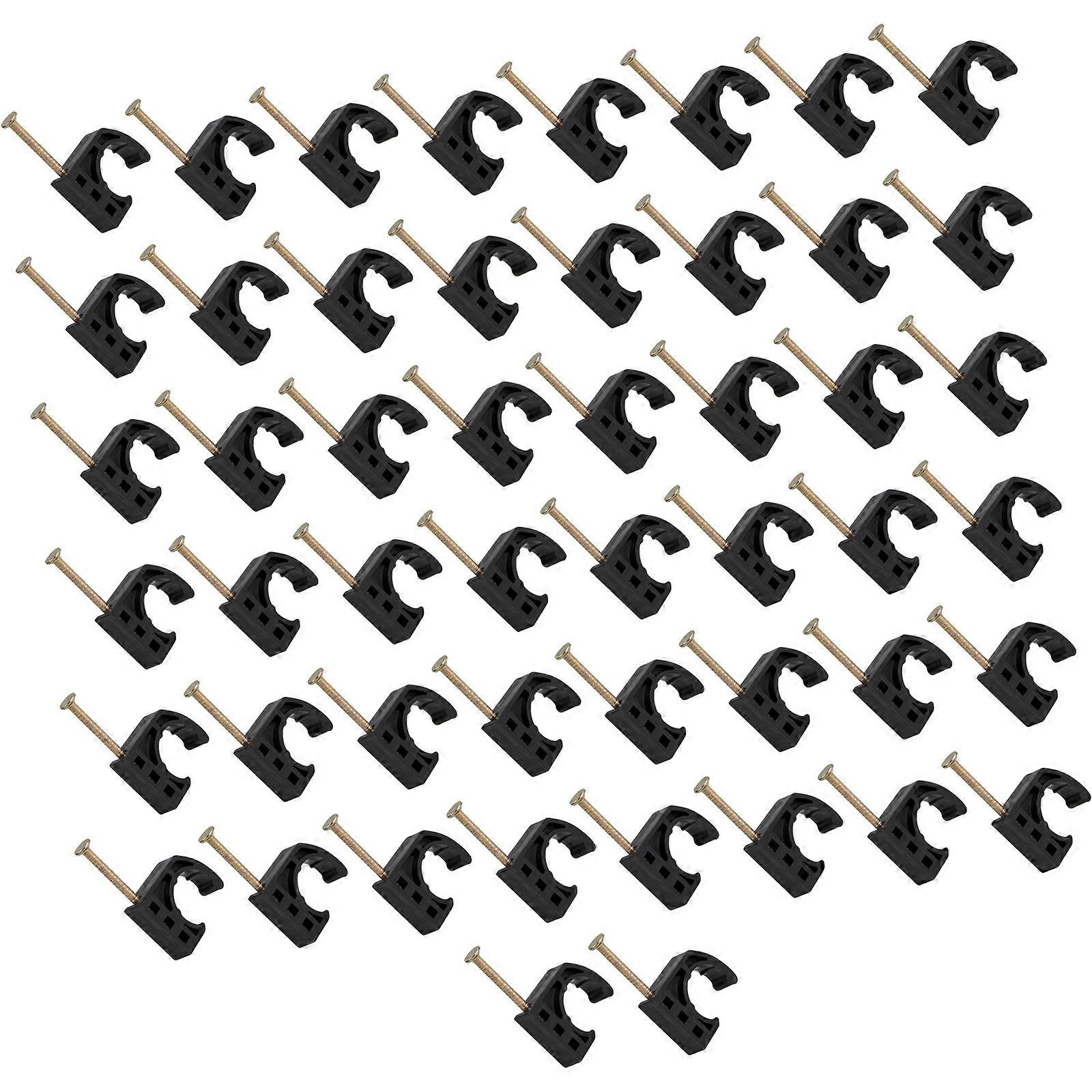 50 Pack 1/2 Measure J Clamps For PEX Metal CPVC Ducts Secure Mounting Hardware Permanent Construction Multicolor