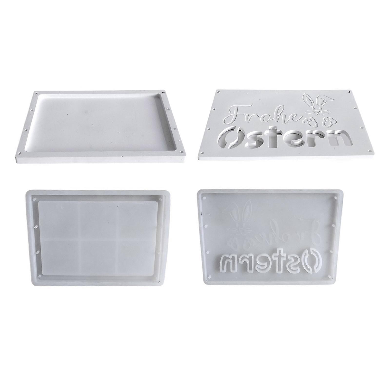 Silicone Crafting Molds Set Rabbit Pattern Gift Boxes Moulds Set Silicone Texture Perfect for Birthdays and Weddings Multicolor