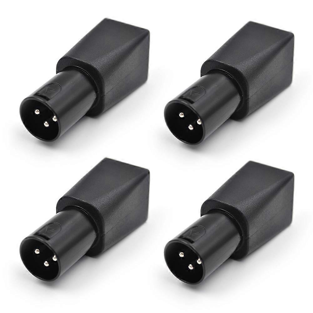 4Pcs DMX to RJ45 Connector RJ45 Ethernet to 3 Pin XLR DMX Adapter 3-Pin XLR Adapter for Audio Video Male