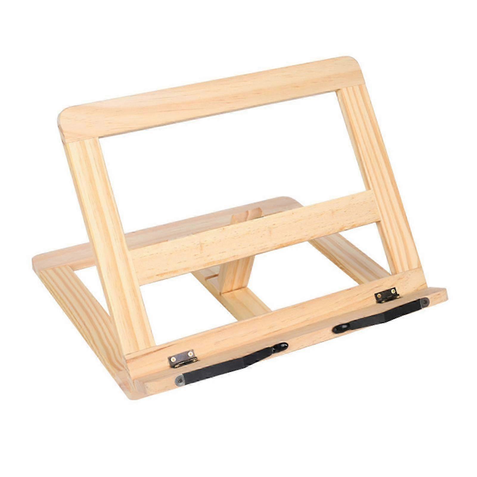 e Reading Rack Widely Applications Adjustable Foldable Cross Bracing Display Wood Recipe Book Holder Stand Living Room QingHai