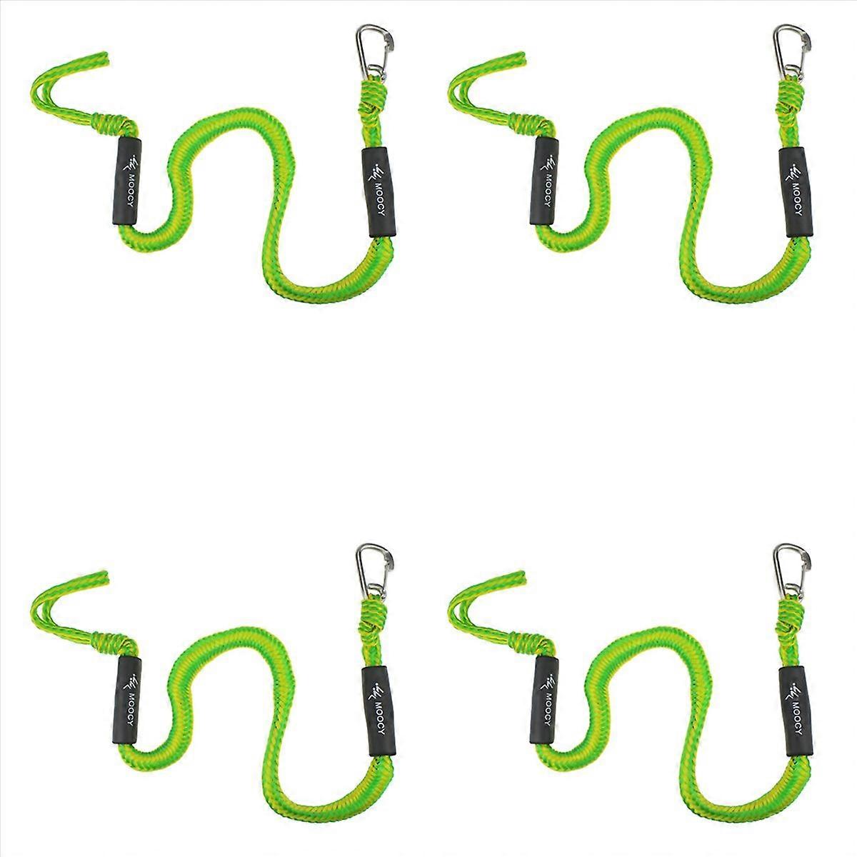 4X Boat Bungee Dock Line with Hook Bungee Cords Docking Rope Mooring Rope