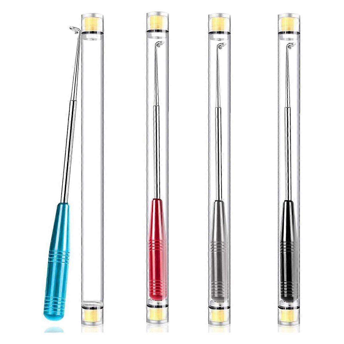 Fish Hook Remover Tool, 4 Pack Fishing Hook Quick Removal Devices with Storage Tube, Security Hook E