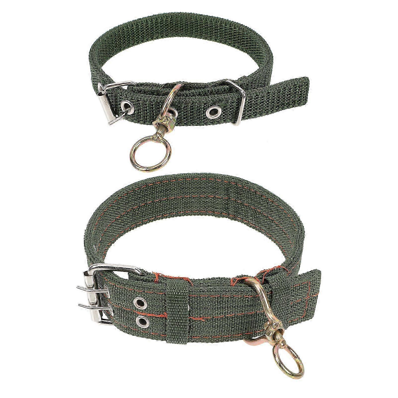 2Pcs Thickened Sheep Collars Canvas Cat Collars Livestock Traction Collars
