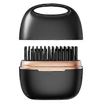 Mini brosse multifonctionnelle pour lisser et boucler les cheveux, coiffage facile, format compact, blanche