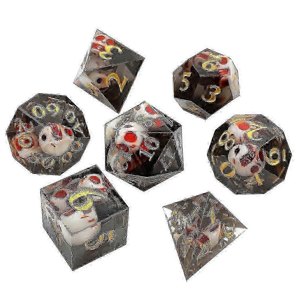 w Resin Dice COC Cthulhu Dndtrpg D6 Skull Board Game Toys
