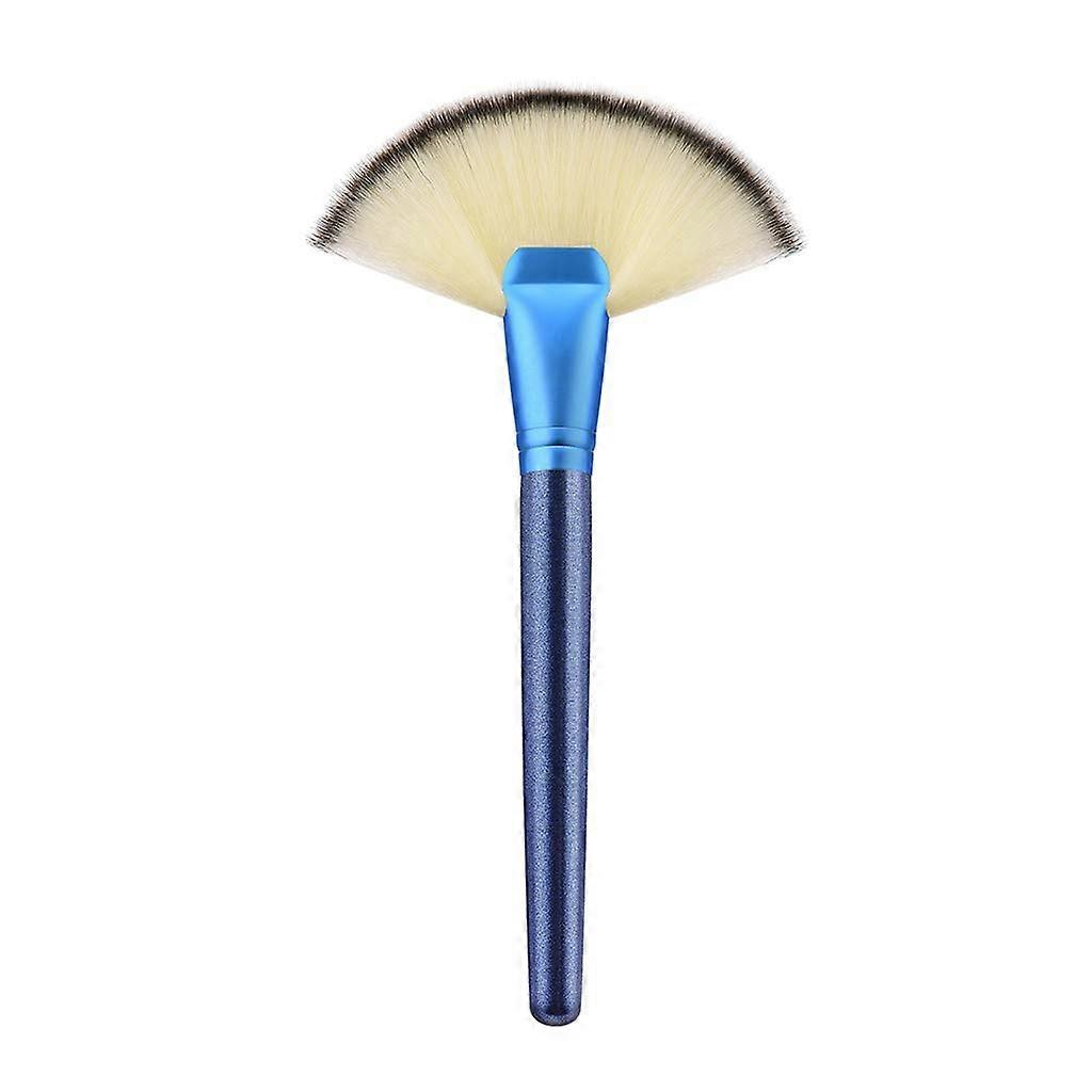 Makeup Powder Blending Brush for Face Shaping and Hair Extensions in Blue