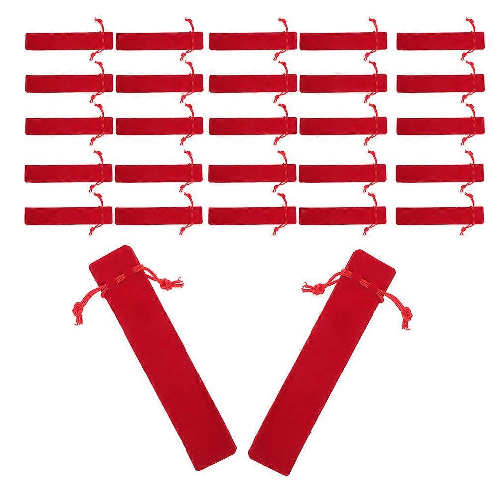 Velvet Pen Case for Holding Pen Use with Drawstring Closure 25Pcs