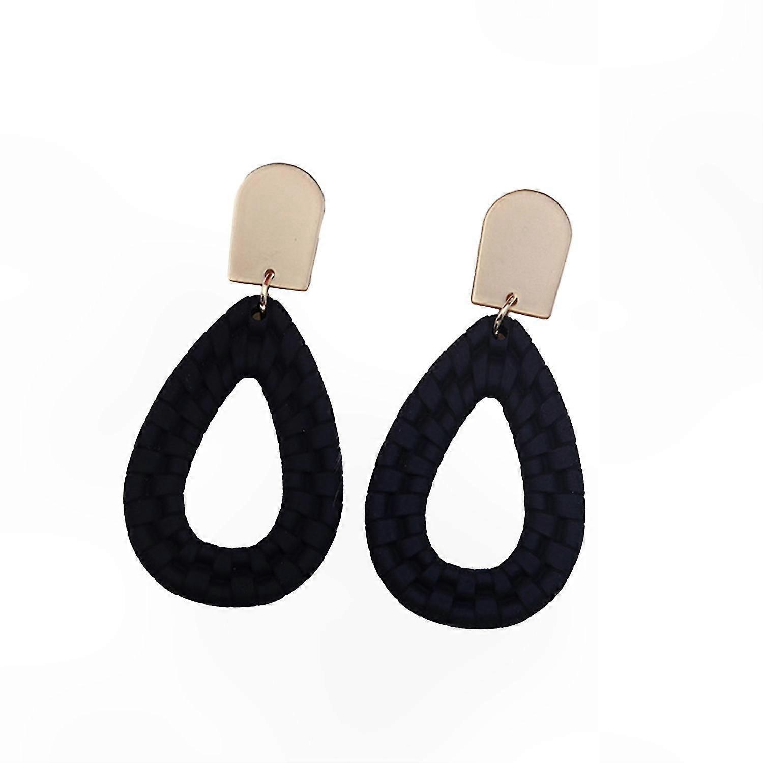 Handmade Hollow Braided Drop Earrings