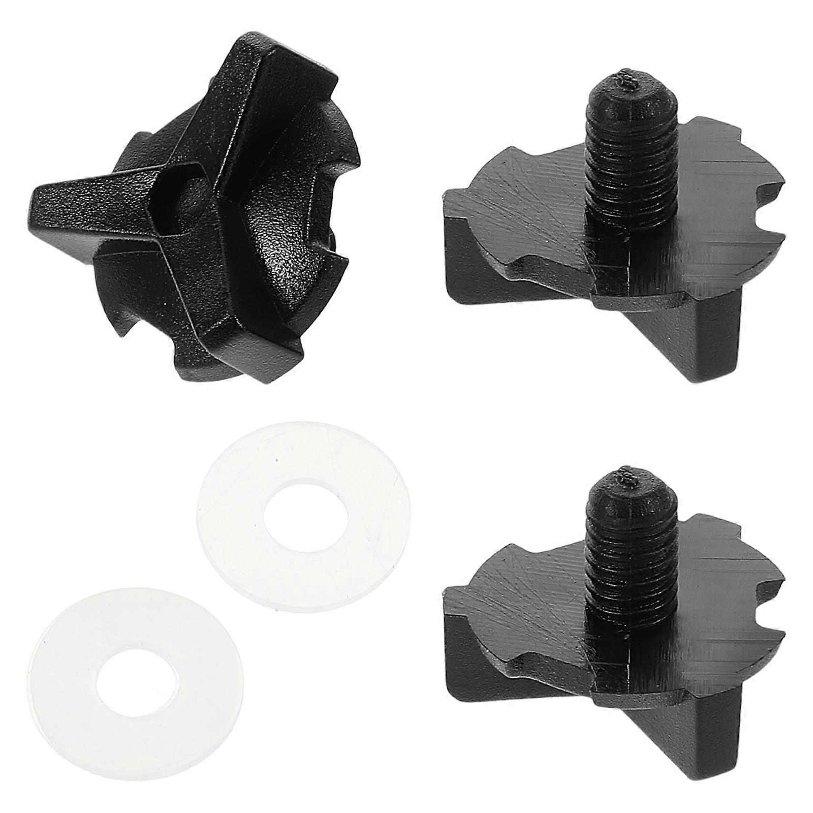 Black PC Material Motorcycle Screws Set Durable and Precise for Easy Installation 3pcs