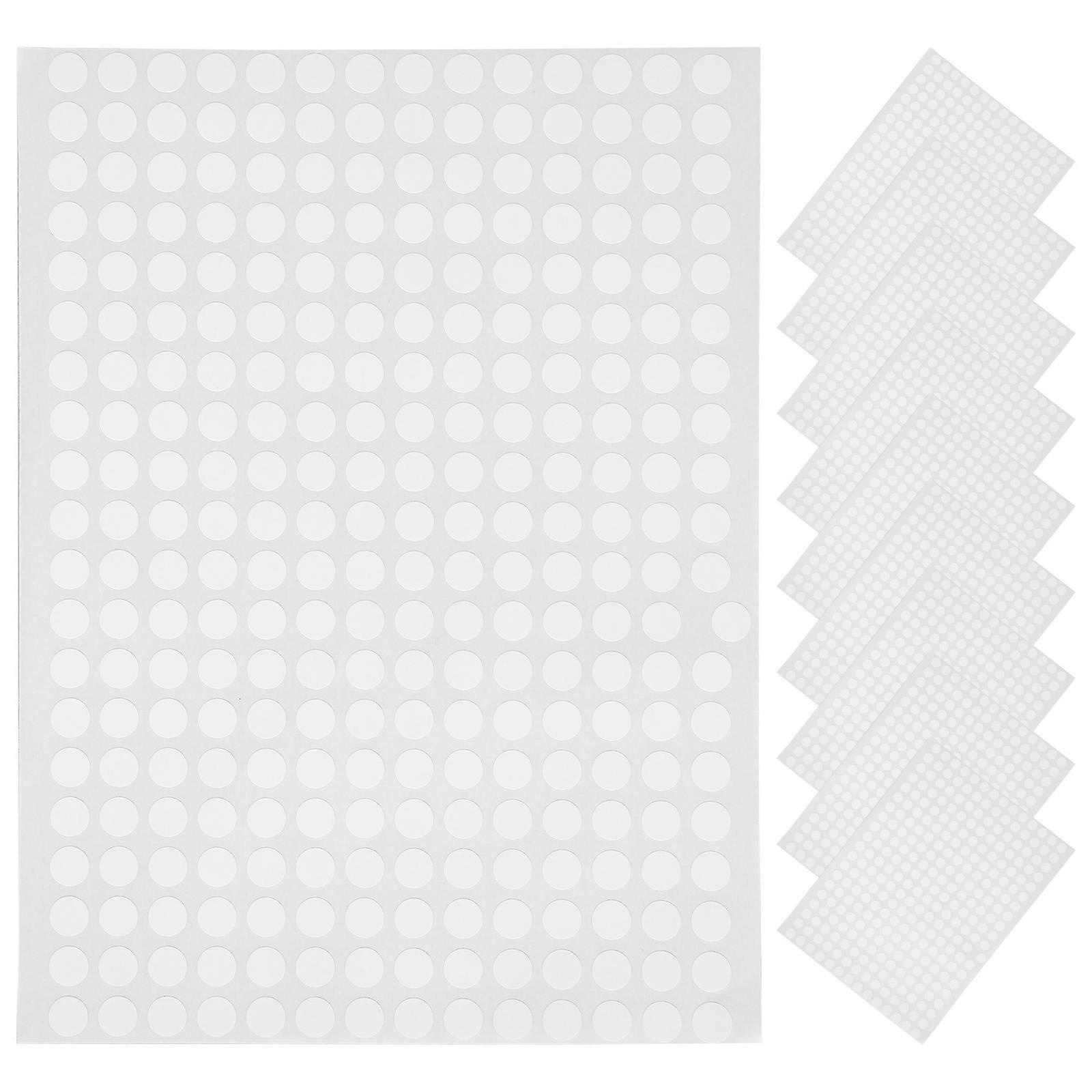Colored Dot Stickers White Circle Labels for Kids Paper 10 Sheets Usage
