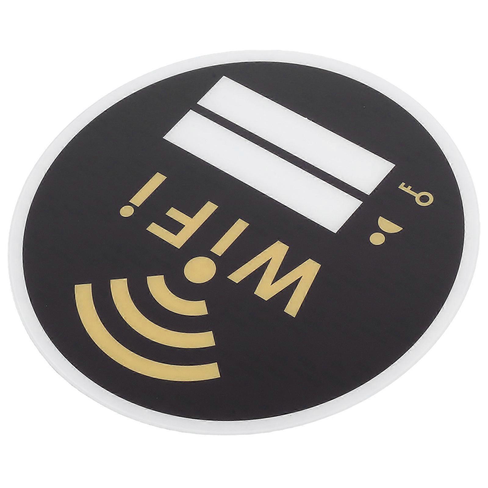 Acrylic Wall Sign for WiFi Usage 3Pcs Practical WiFi Password Wall Sticker