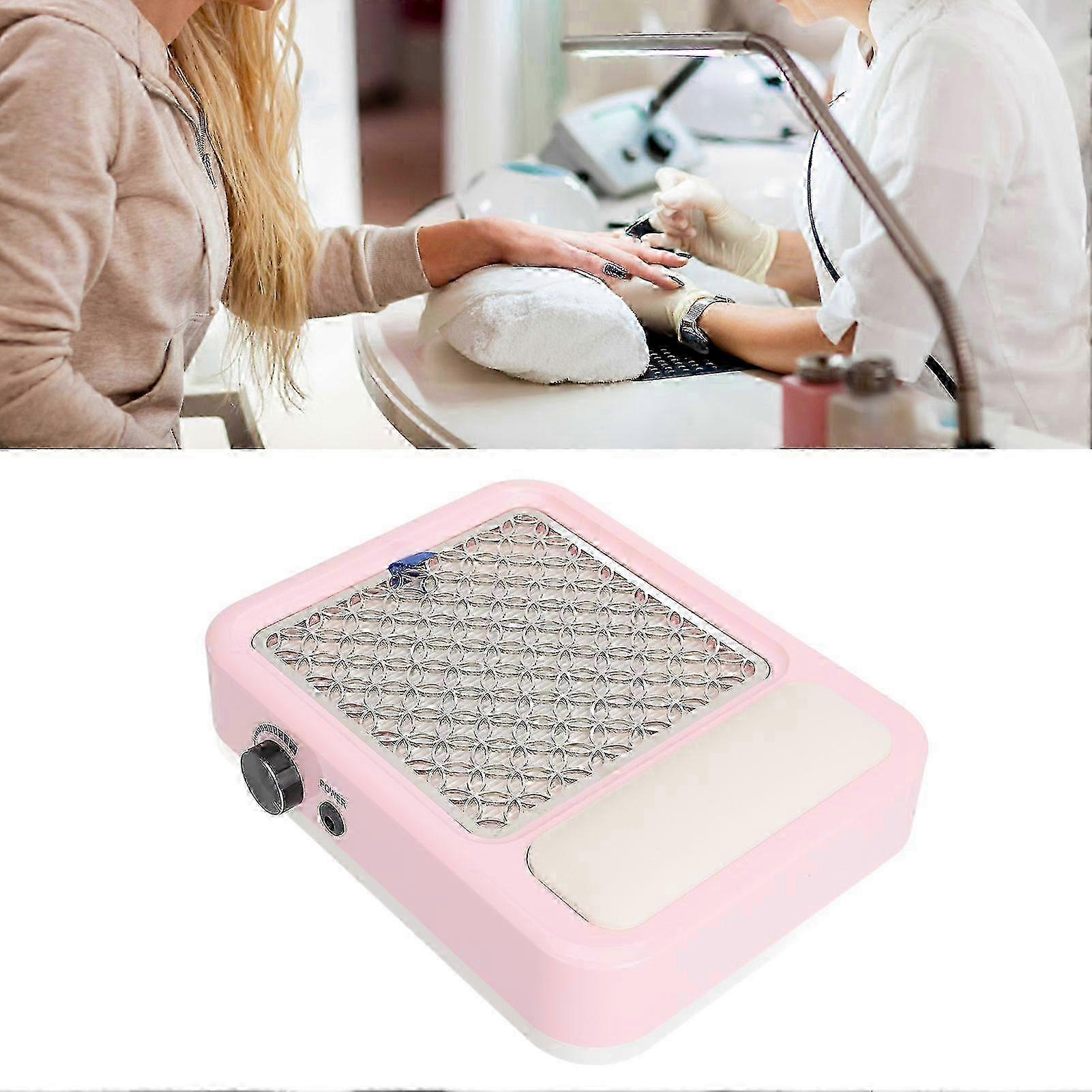 Powerful 2-in-1 Nail Dust Collector with Reusable Filter 100-240V 25-26S