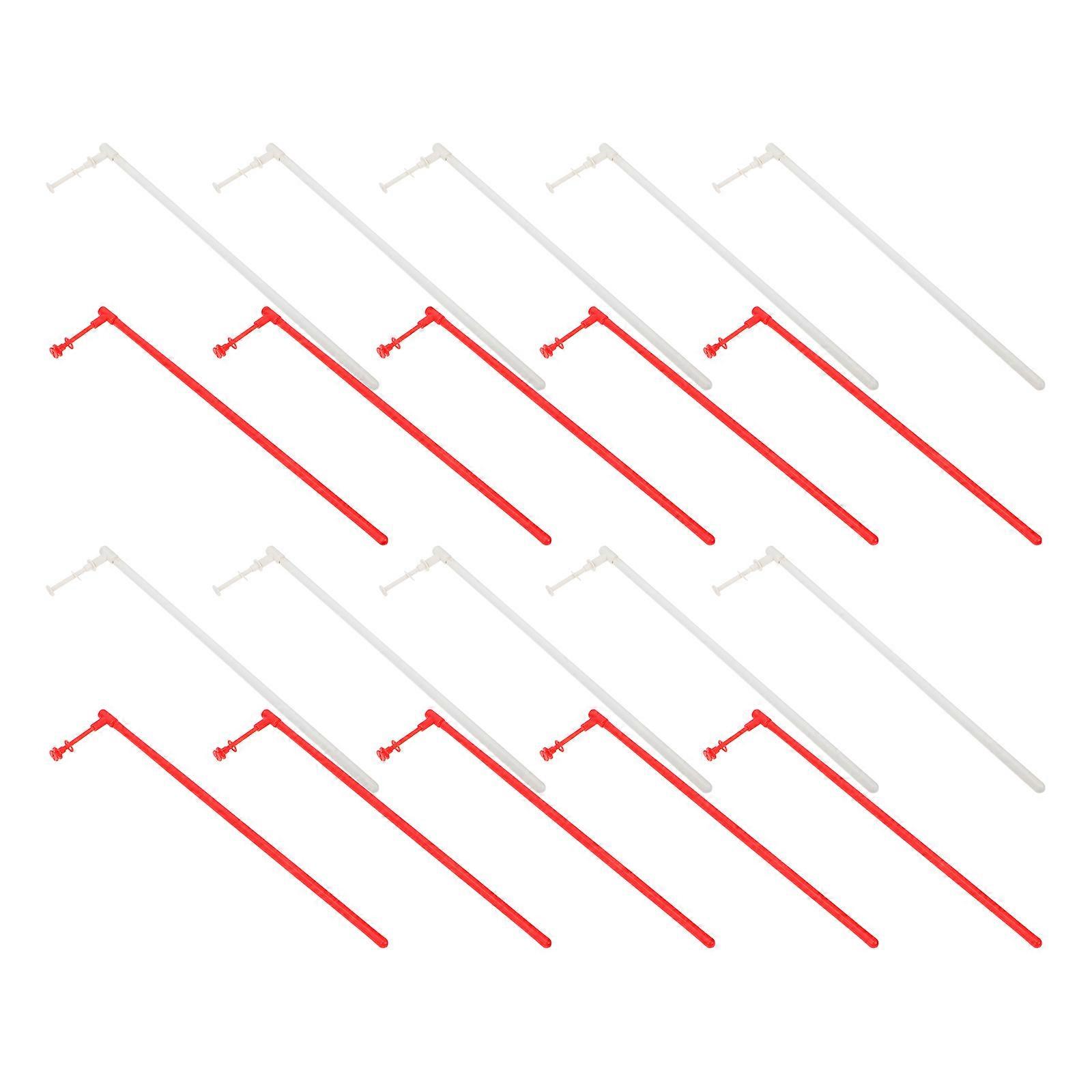 20 Sets Windmill Making Sticks for DIY Pinwheel Plastic Rods