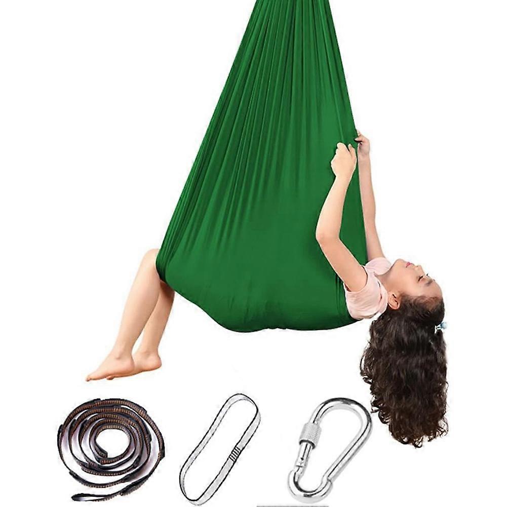 Portable Snuggle Hammock -Elastic Hanging Chair with Rope Carabiner, Light Weight Breathable Cuddle Swing for Relaxation