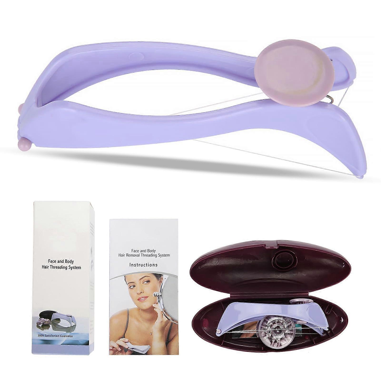 Facial Hair Remover for Women with Gentle Threading Epilator and 10 Replaceable Cotton Lines