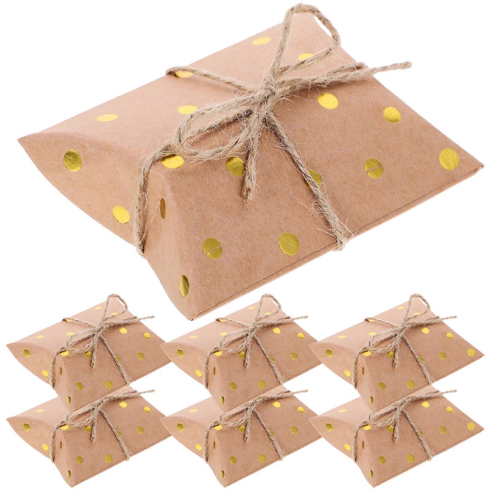 Rectangular Gift Packaging Box Set Ideal For Snack Sharing At Parties 2 Sets 200Pcs Kraft Paper