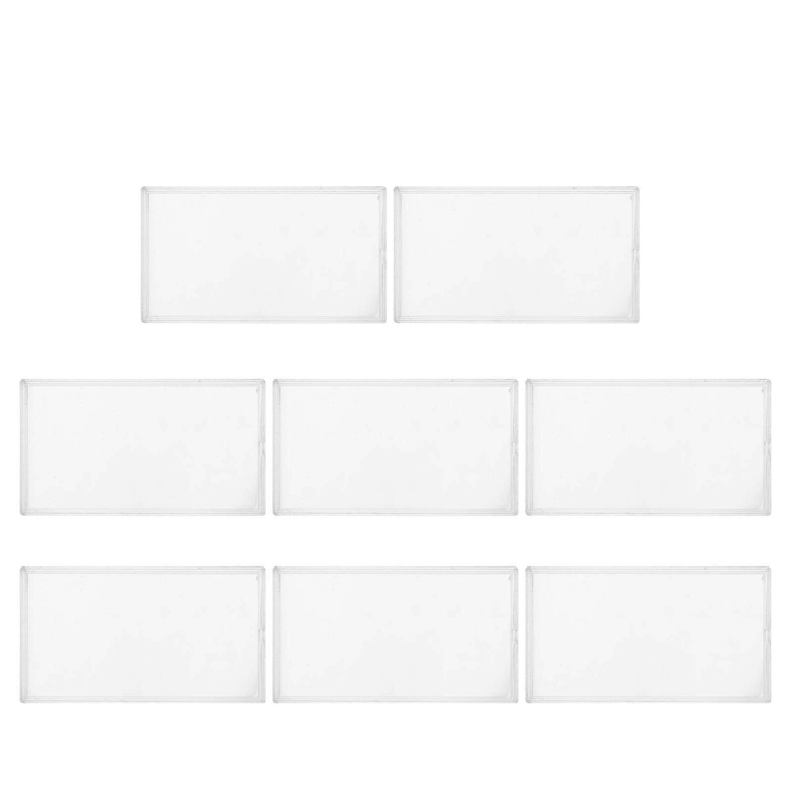 Transparent Plastic Banknotes Case for Storage Use 8Pcs Collection Holders