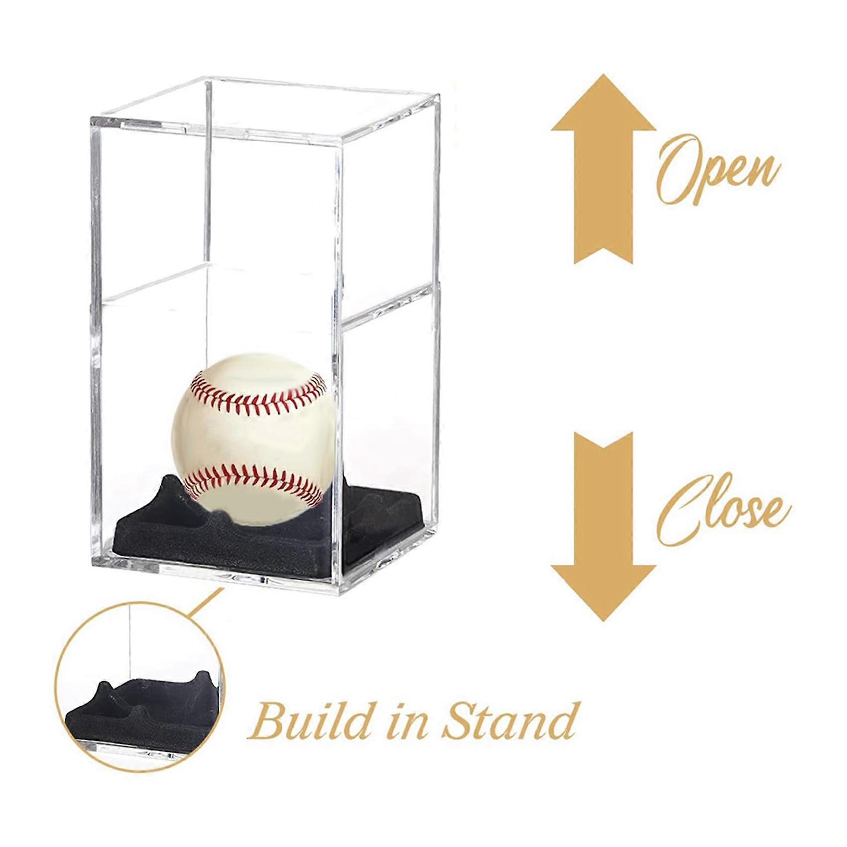 3X Baseball Display Case UV Protected Acrylic Baseball Display Cases Display Cases for Any Baseball