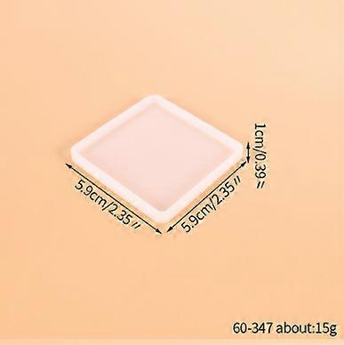 Multiple square and rectangular desktop coaster DIY crystal epoxy molds and mirror silicone molds