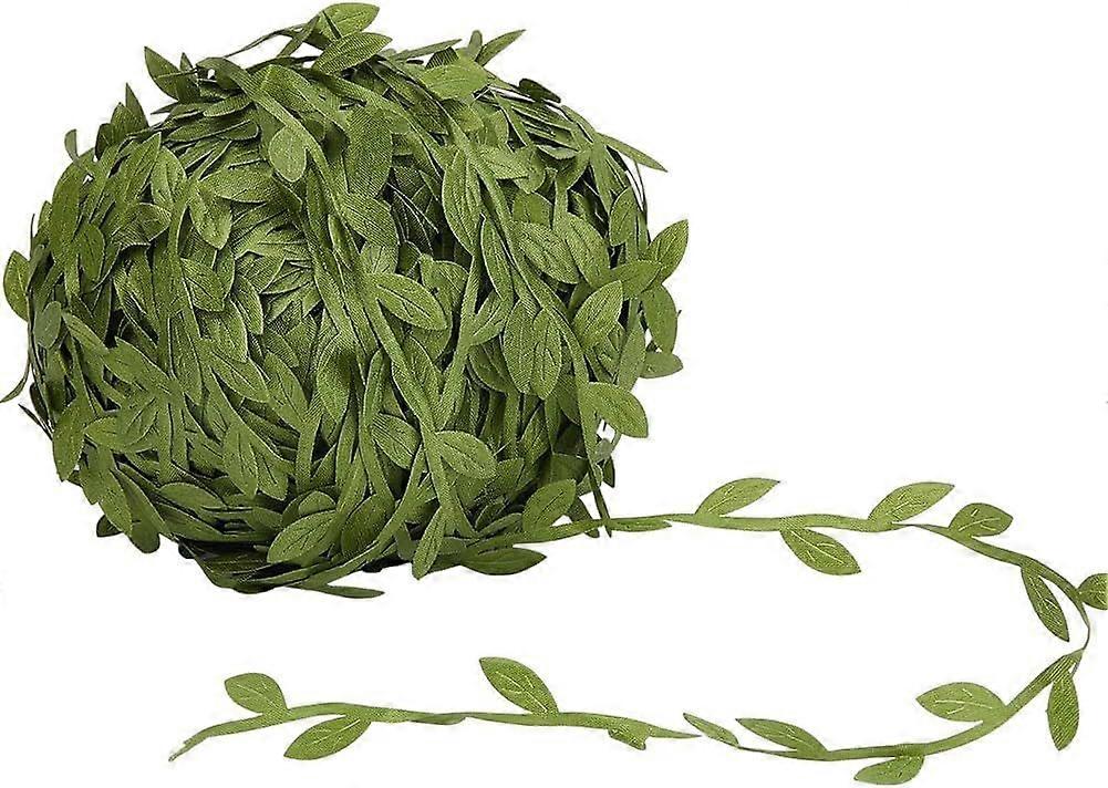 262.5Ft Artificial Green Leaf Ribbon Eucalyptus Leaves Vine String Wild Jungle Plant Garland Rattan Lace Trim Botanical Greenery Ribbon Decorative for