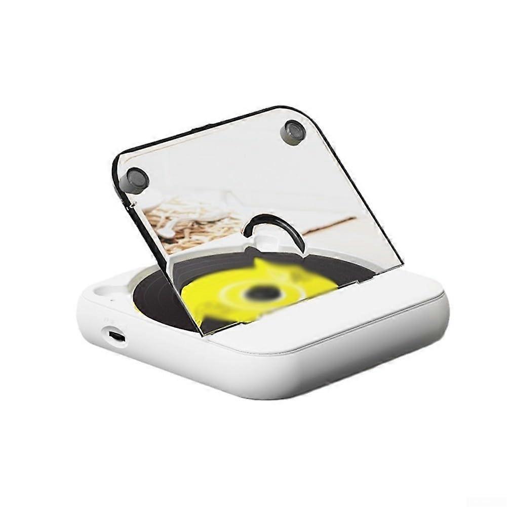 Compact CD Player With LCD Display 2000mAh Battery Portable Digital Music Player White Repeat Function