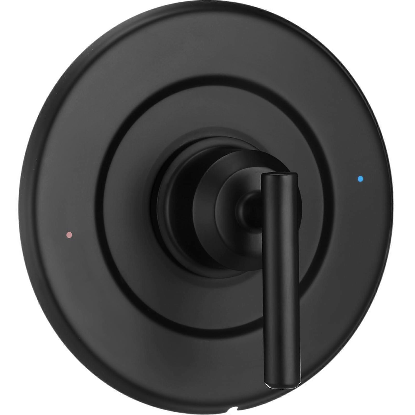 Shower Trim Kit Matte Black Handle Easy Temperature Control Compatible with Moen PosiTemp 2510 and T2901BL