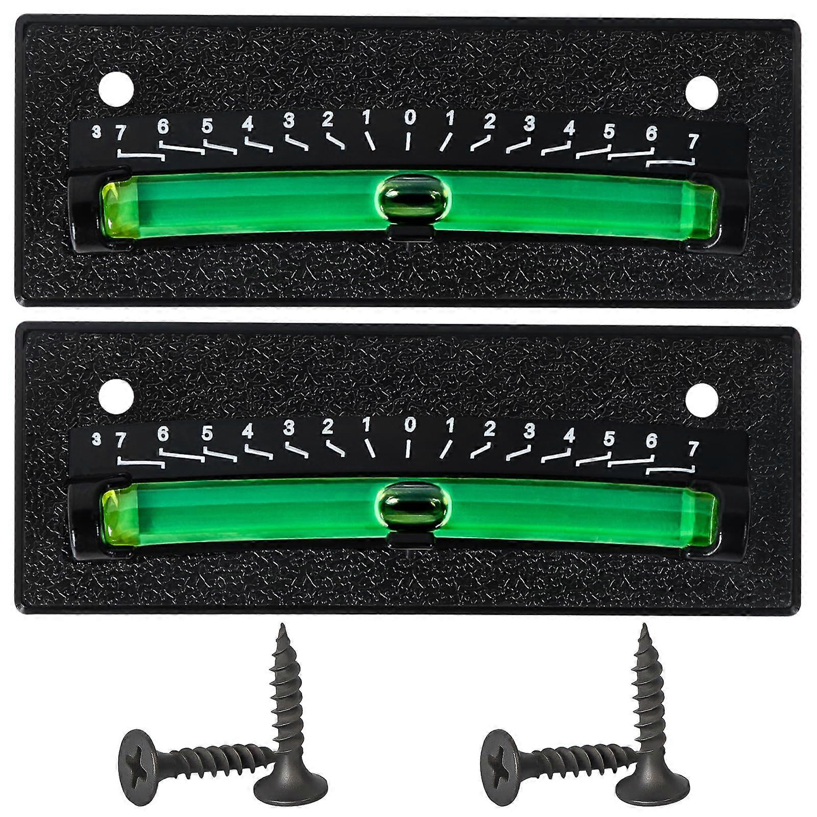 RV Level Bubble 2Pack with  Visibility Dual Angle Gauge for Camper Trailer Leveling