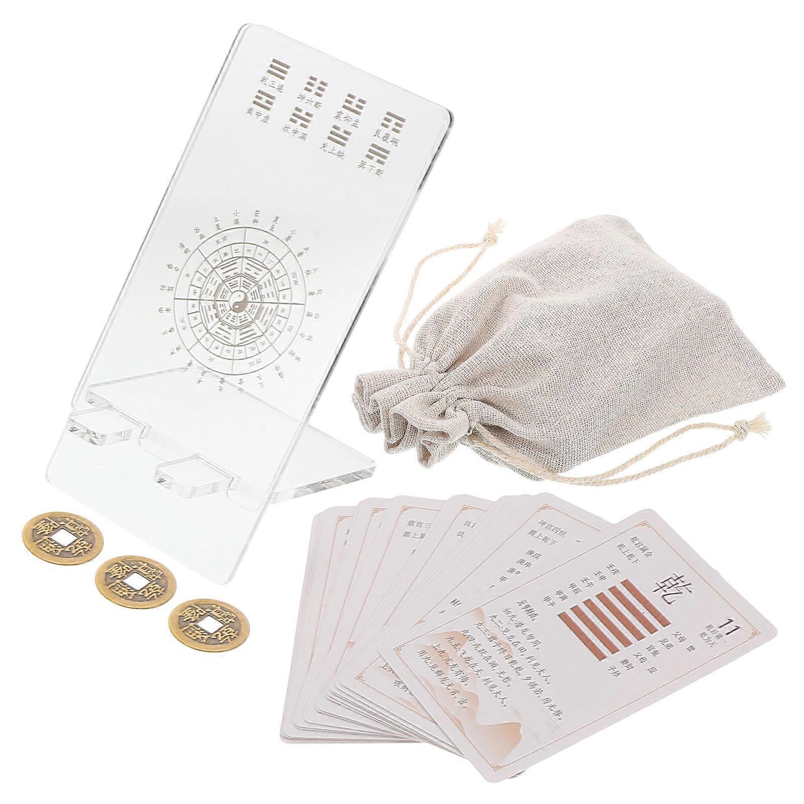 Chinese Guide Card for Learning 1Set I Ching Fortune Telling Cards