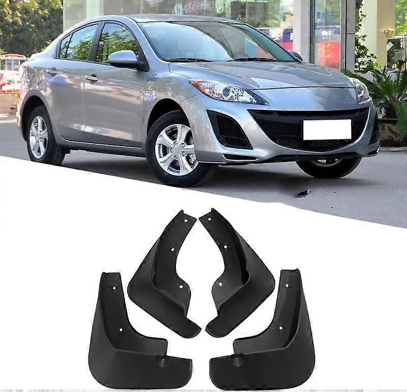 Mud Flaps 20092013 Front and Rear Splash Guards for Dust and Rust Protection for Mazda 3