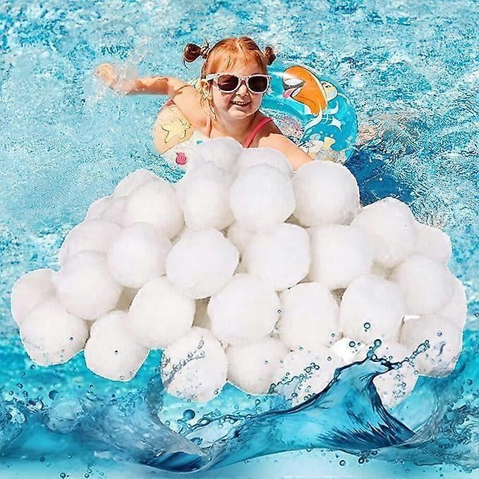 200g Swimming Pool Filter Balls  Sand,  Filtration Efficiency, Reusable Media