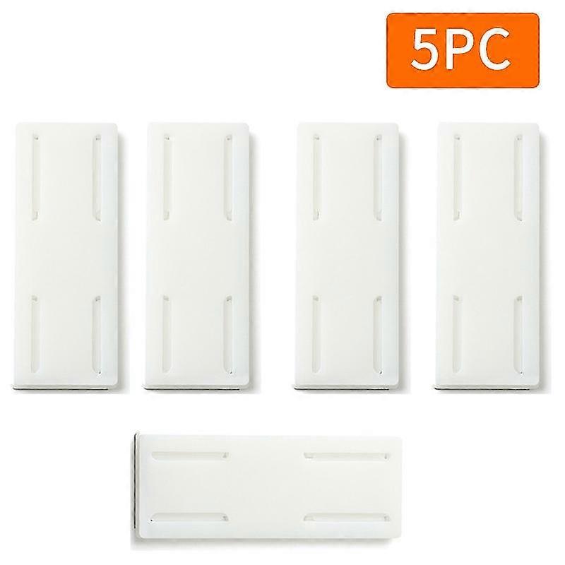 2025 5Pcs Wall-mounted Self-adhesive Hook Socket Storage Holder Socket Organizer Fixer