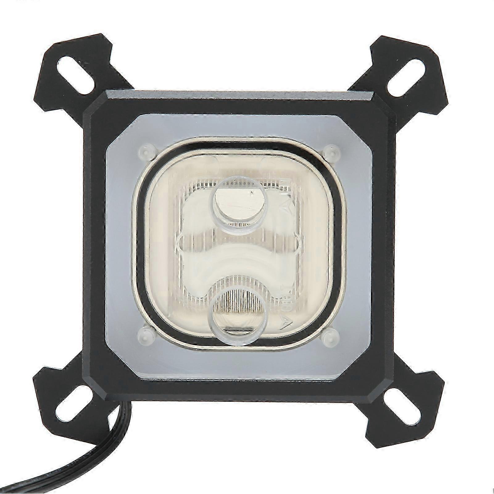 Waterblock Liquid Cooler INTELPK5E Diffuse Light Effect Copper Base Plate CPU Computer Accessories A-B 26-27s