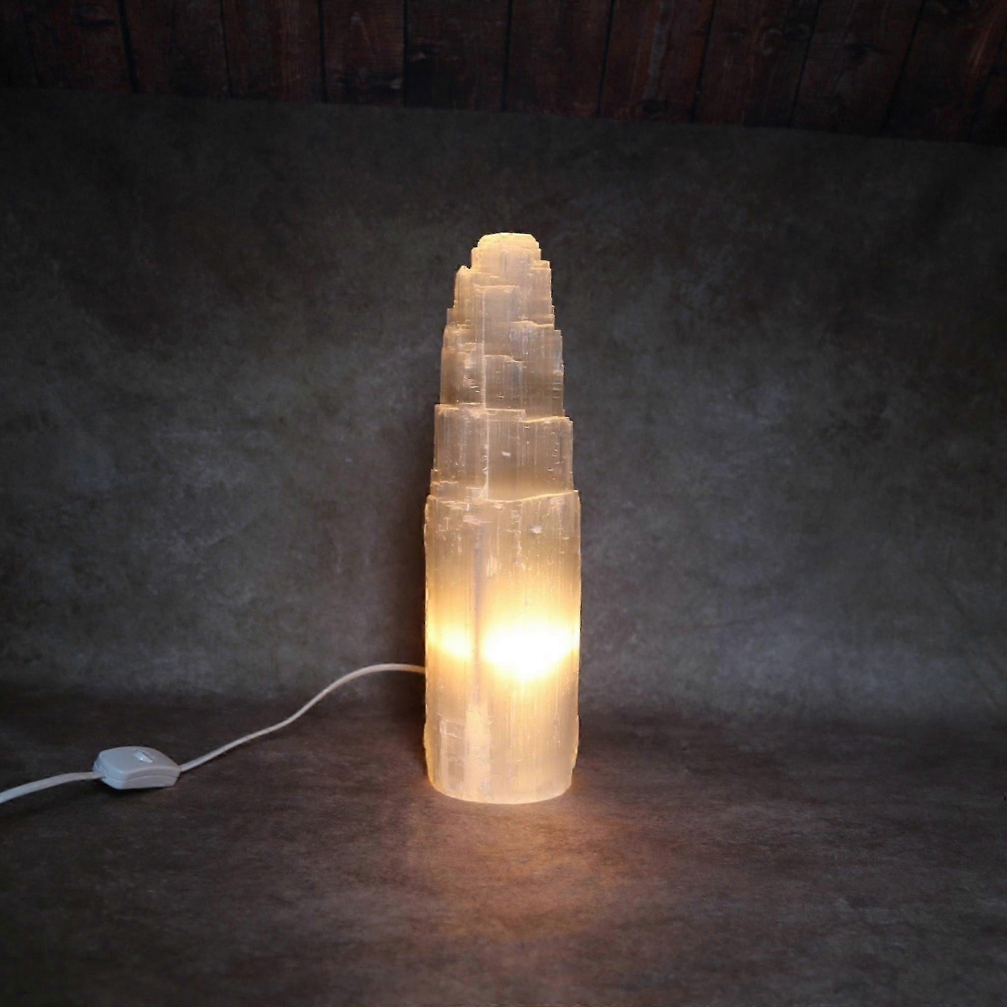 Selenite Natural Tower Lamp - Multiple Sizes