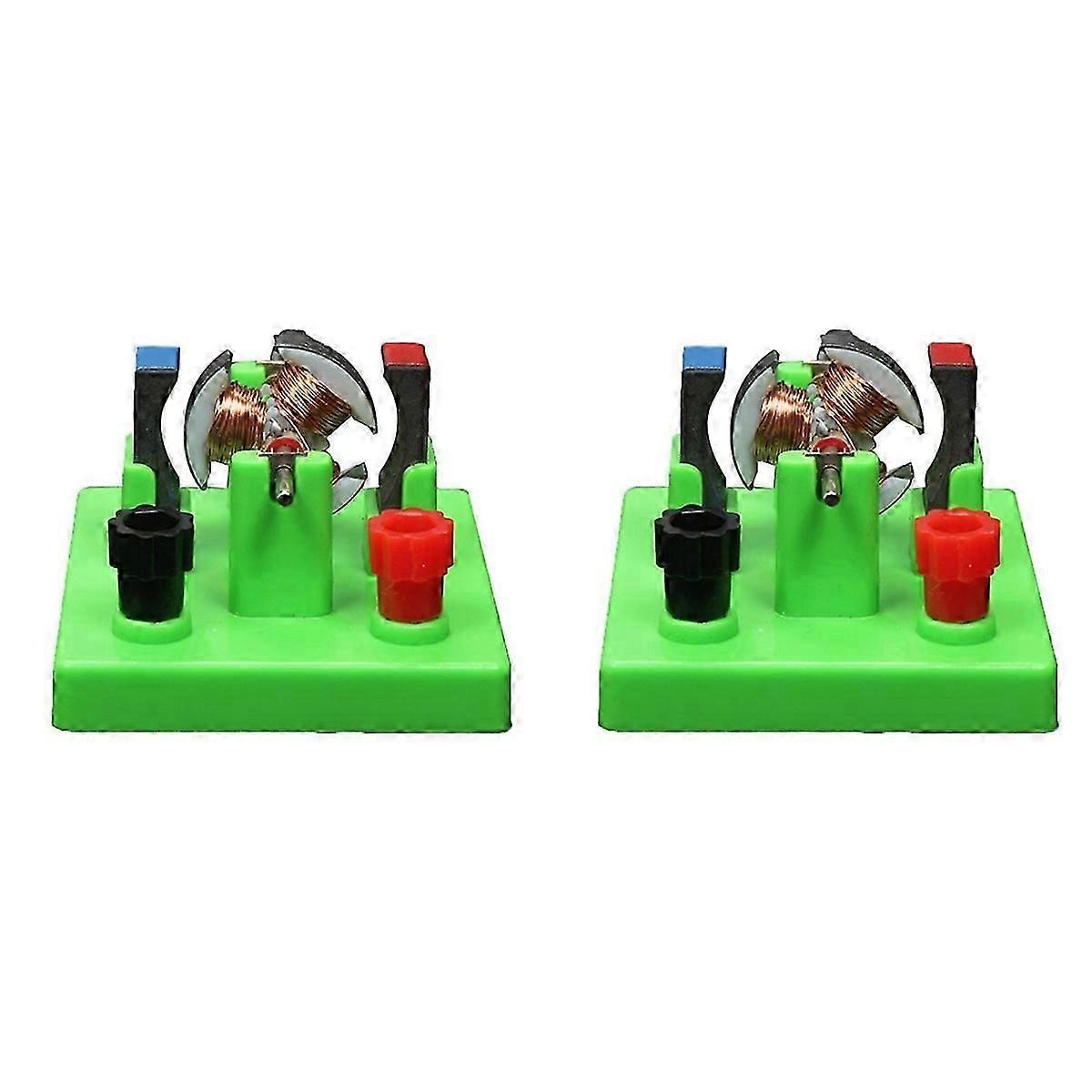 2Pcs DIY DC Electrical Motor Model Physics Experiment Aids Educational Students Toy