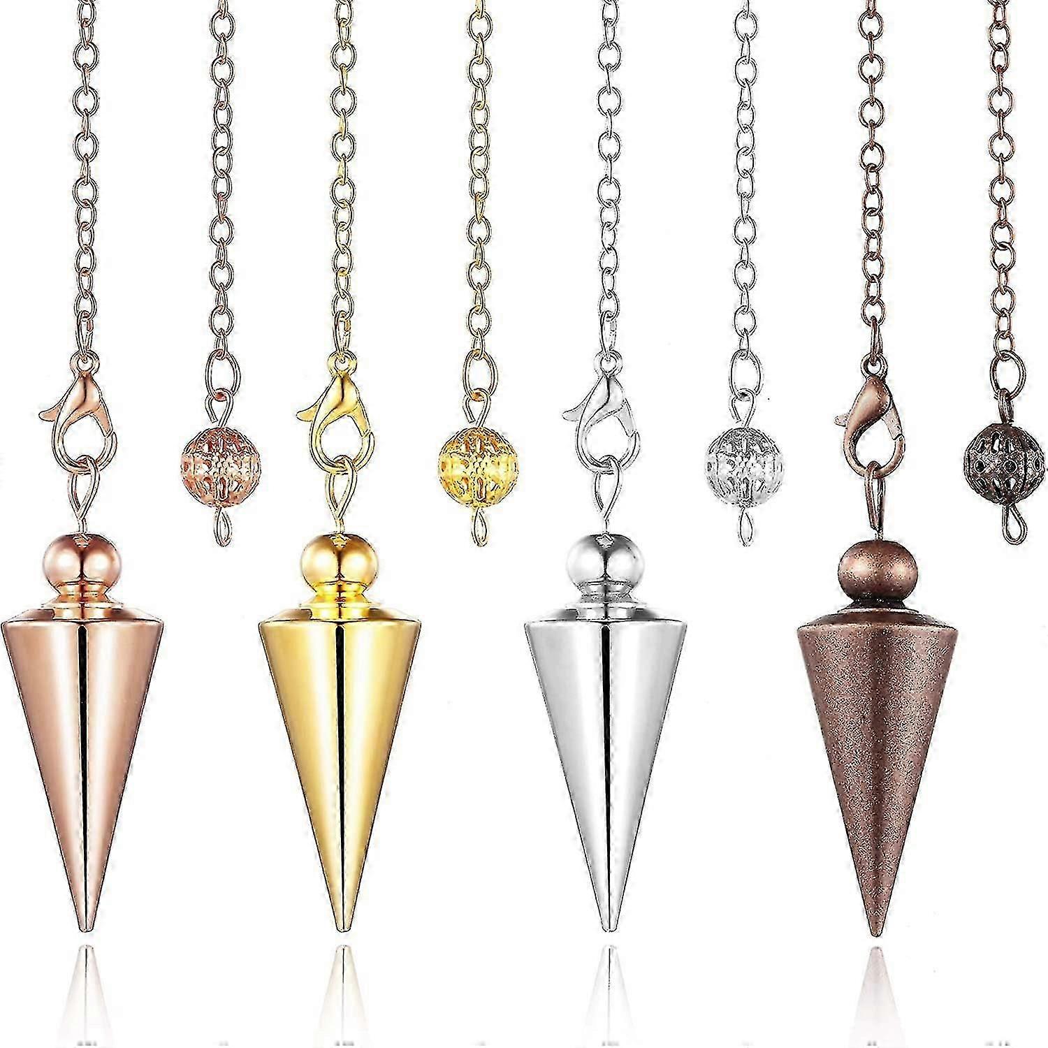 4pcs Copper Metal Pendulum Pendulum Pendulum Pendulum Meditation Set myi
