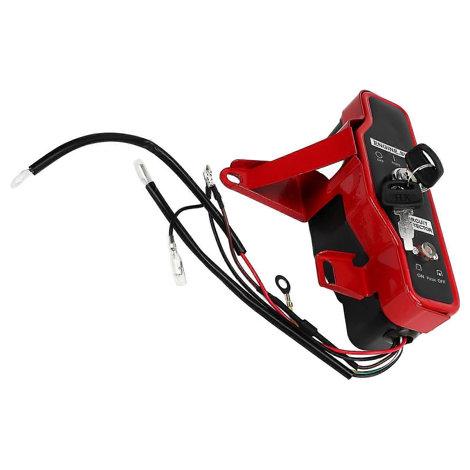 Outboard Key Switch Panel Ignition Key Switch Box for GX160 Gasoline Engine Control Box Assembly 23KW