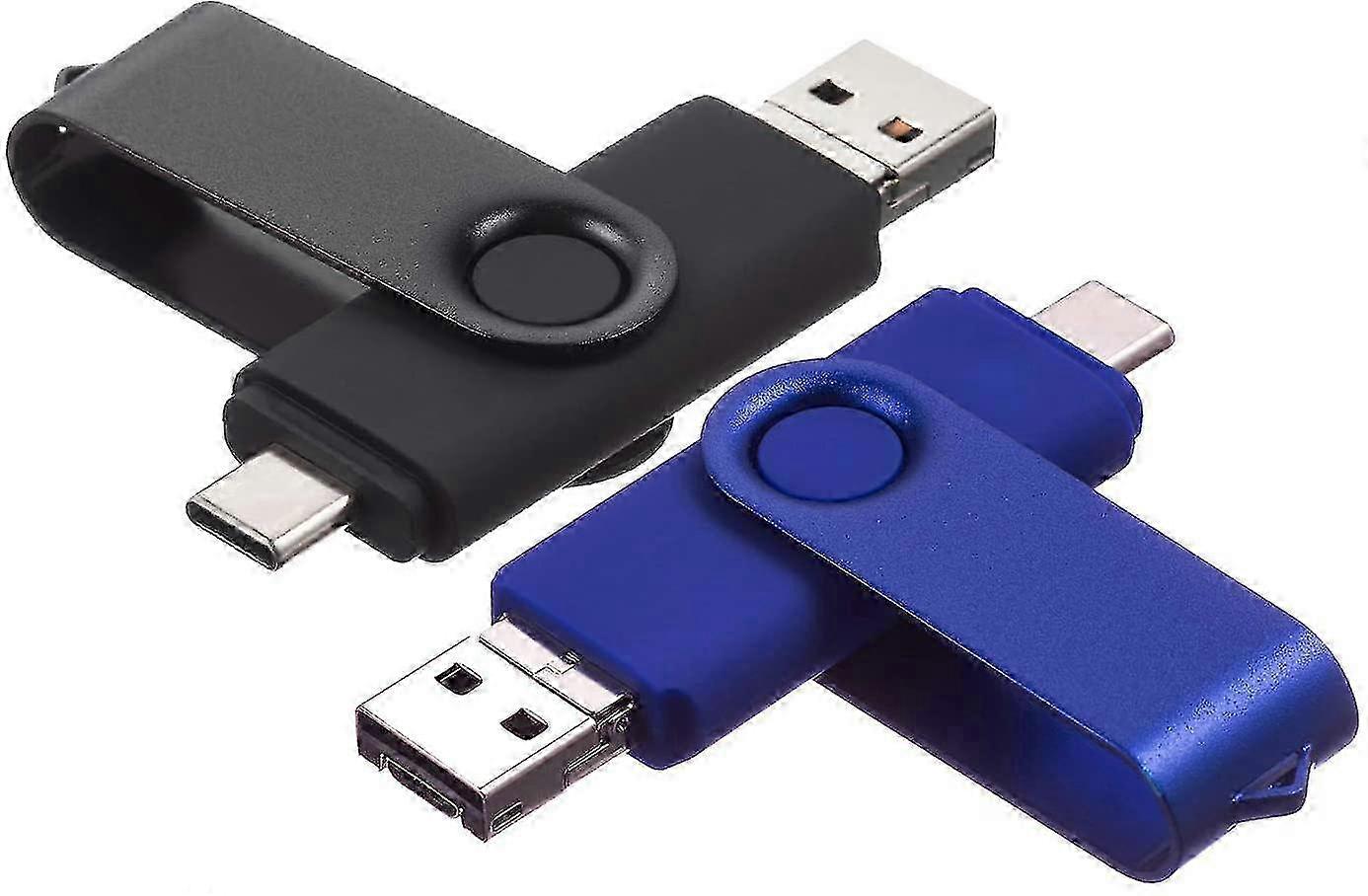 2 Pack Otg Usb 2.0 Flash High Speed Drive