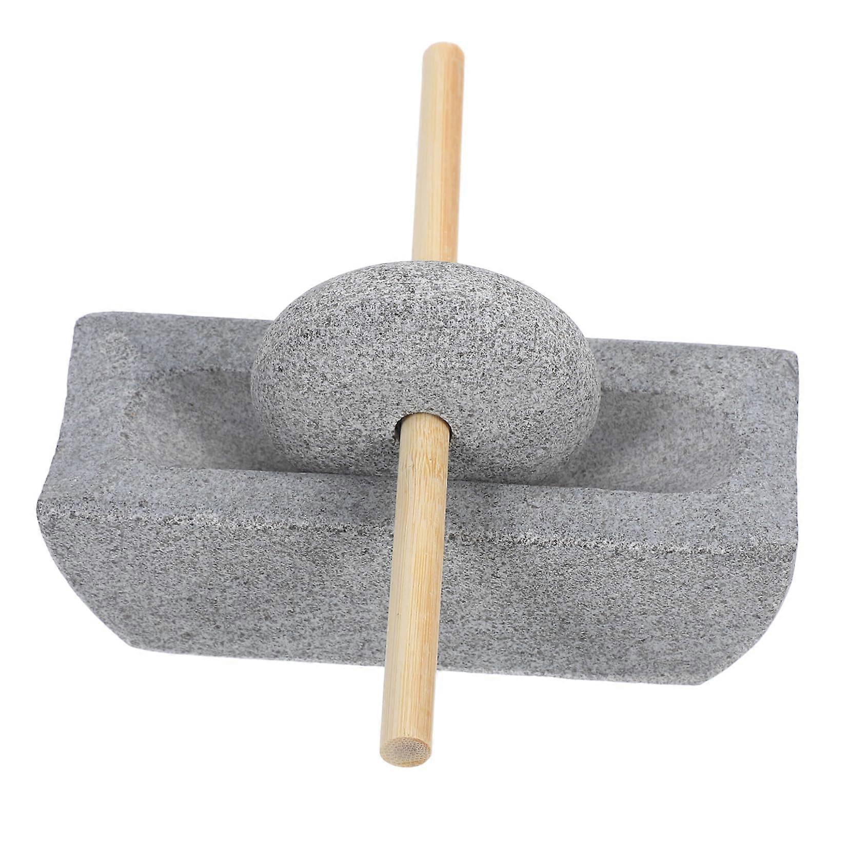 Manual Spice Grinder with Stone Pestle for Tea Leaves Coffee Beans Multipurpose Kitchen Tool
