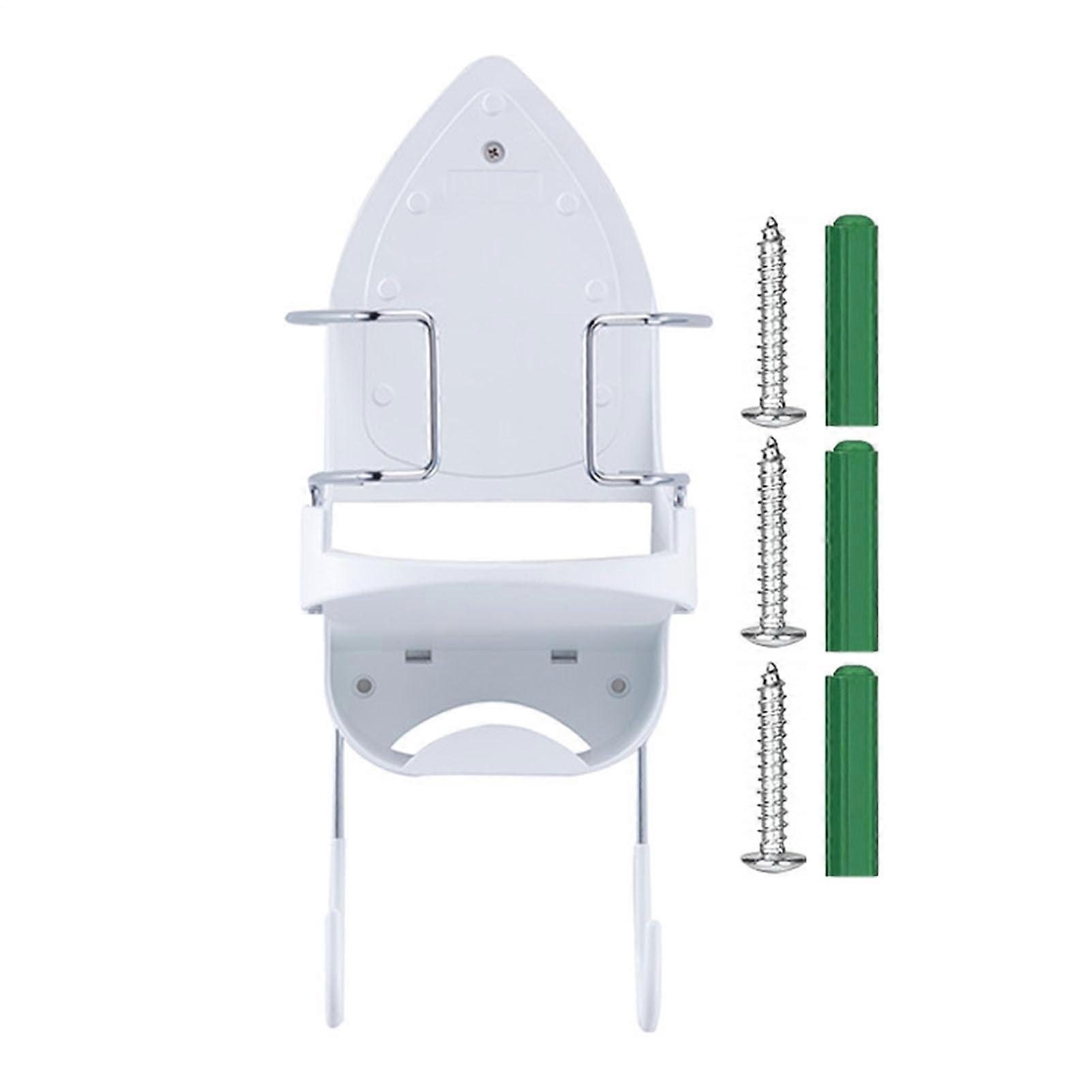 Heat Resistant Wall Mounted Ironing Board Holder with Foldable SpaceSaving Rack for Laundry Room