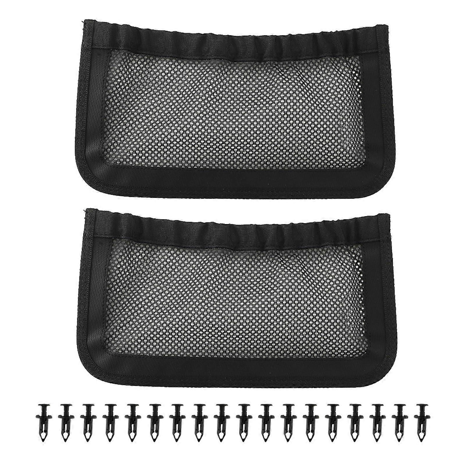 Car Storage Net Rear Backrest Organizer for SUV and Offroad Vehicles, Durable Polyester for Camping