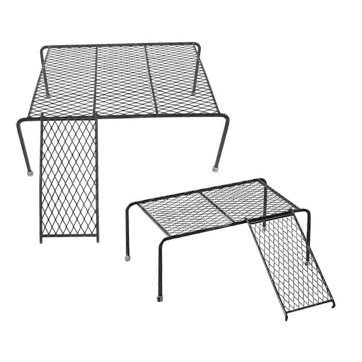 2pcs Chicken Perch with Ladder Durable Wire Coop Platform for Hamsters Chickens and Poultry