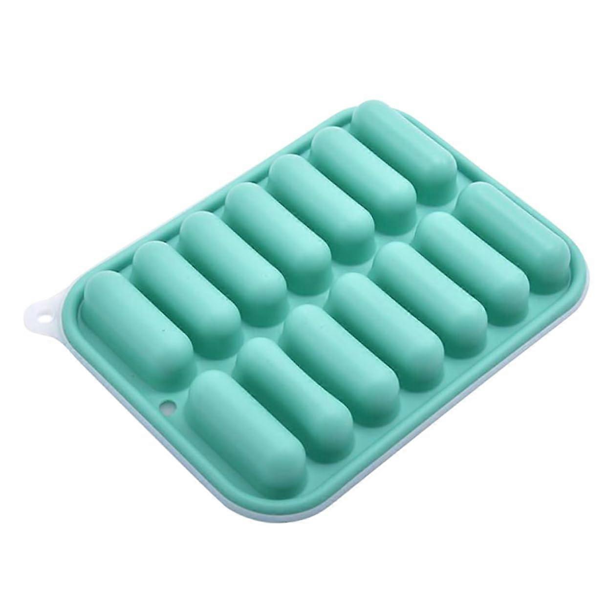 Silicone Ice Cube Tray and Sausage Mold, Easy Release, Oven Safe, Freezer Stackable Design