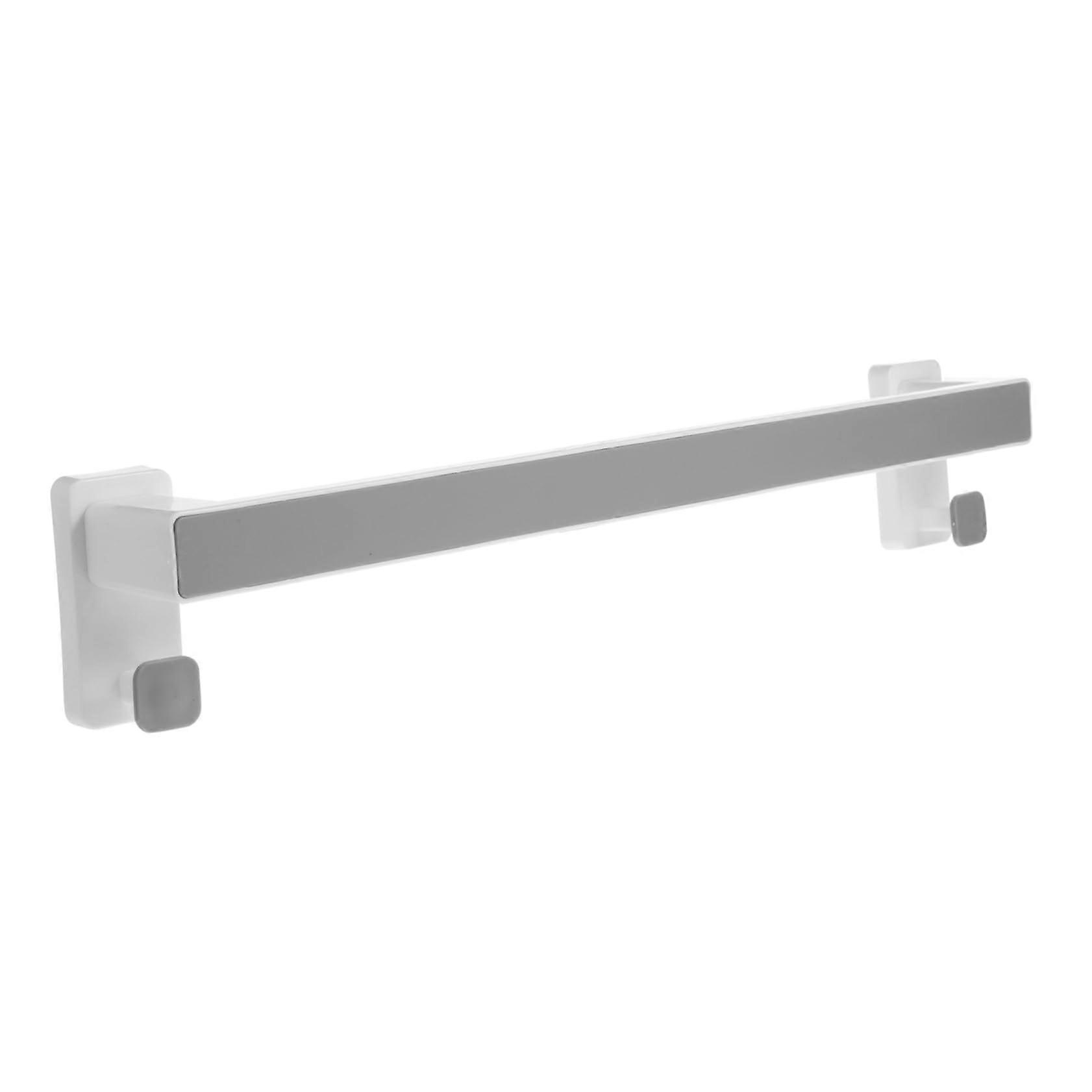 Wall Mounted Towel Rack and Holder Punch  Space Saving Shelf for Bathroom Storage
