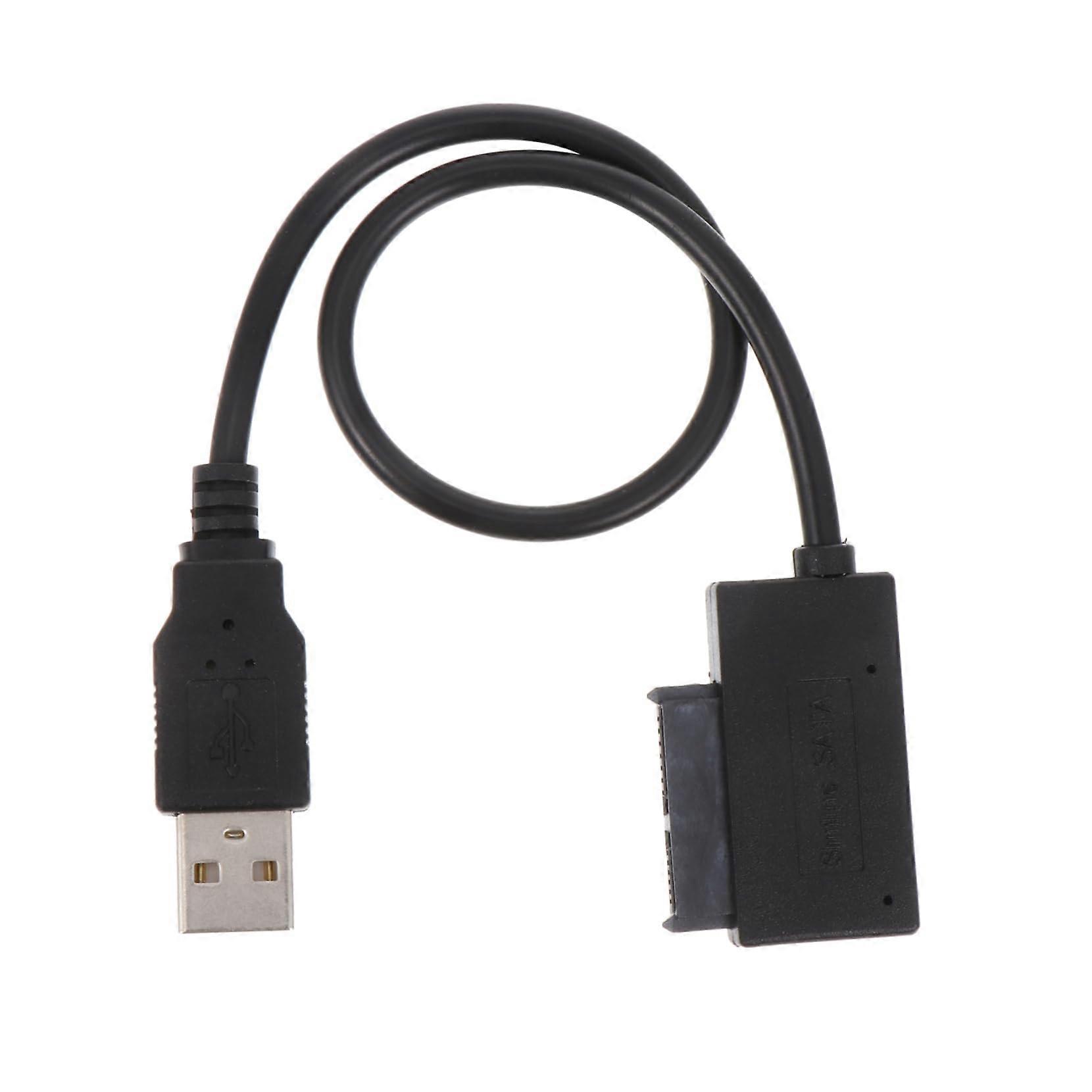 USB CDROM Drive Cable USB 2.0 Speed Data Transfer Adapter for Laptop and Computer
