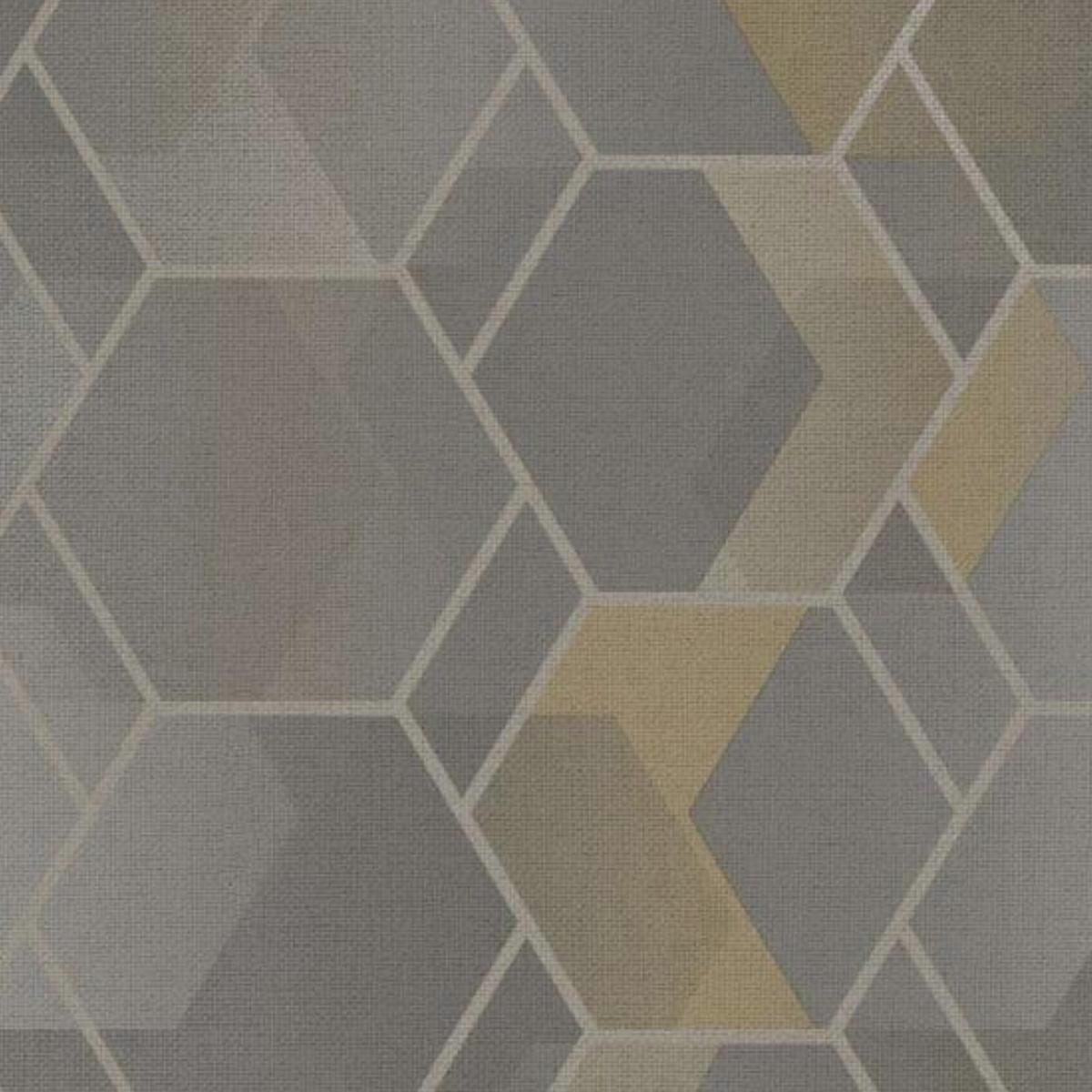 Yellow/Grey Cassius Wallpaper