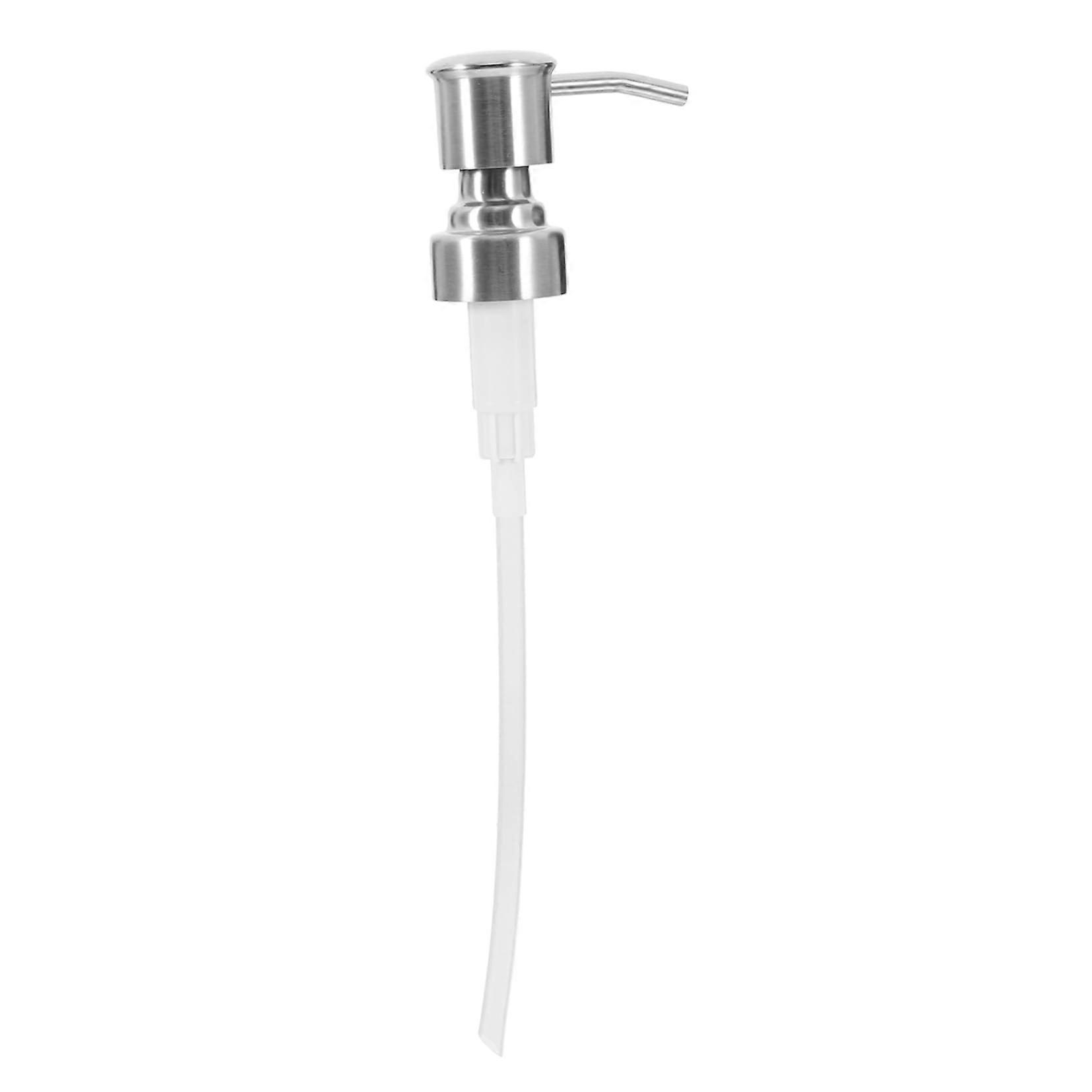 Stainless Steel Soap Dispenser Pump Replacement Chrome Head for Bathroom and Kitchen Bottles