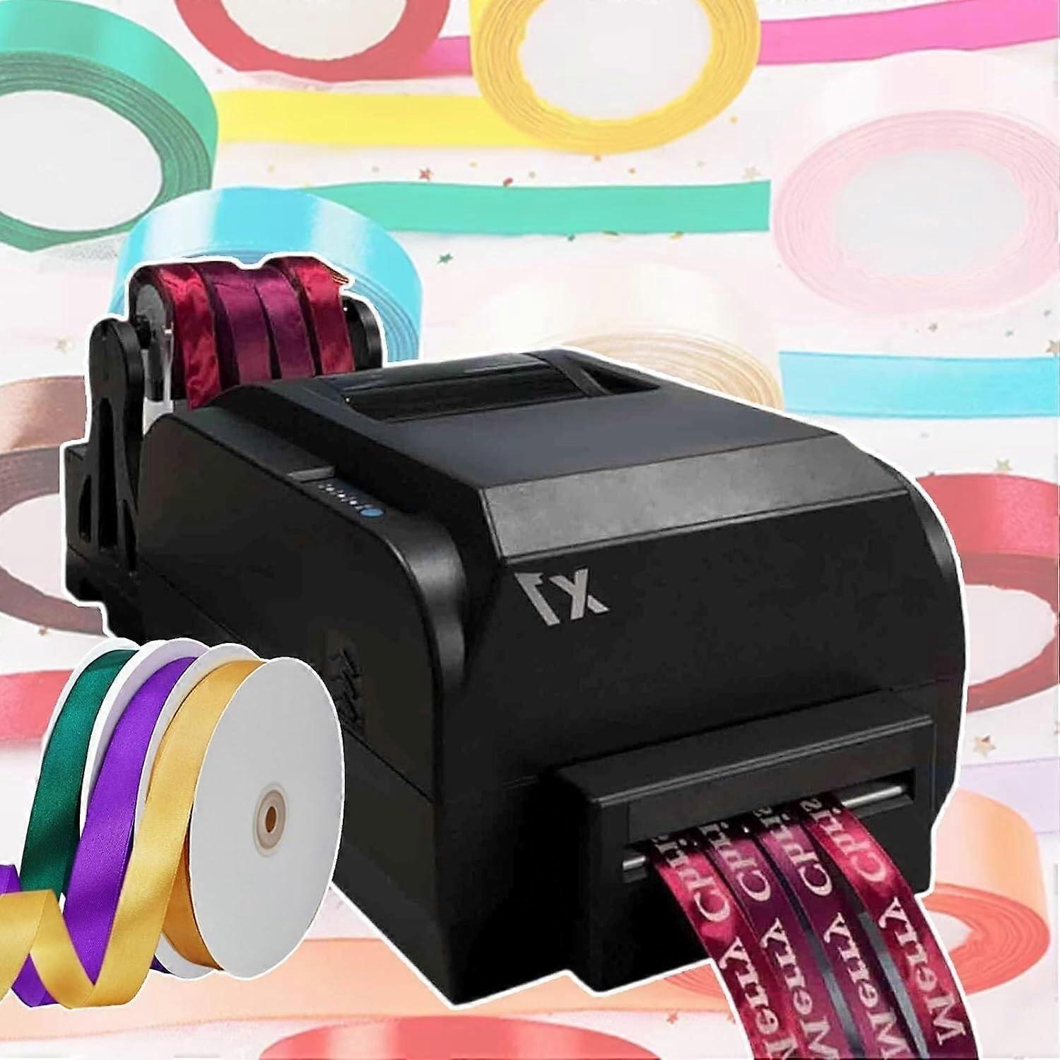 Thermal Transfer Ribbon Printer with Adjustable Print Width, Speed Touch Control, Barcode Support