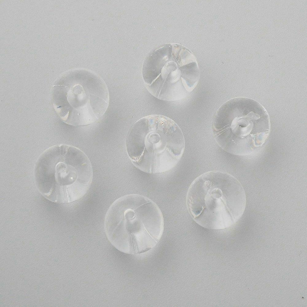 Acrylic Beads Round Clear 14mm hole: 2mm 314pcs/500g