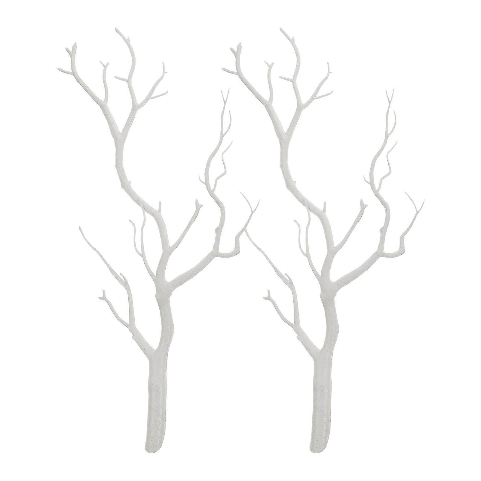 White Tree Branches Decorative Branches for Party 2Pcs Elegant and Design
